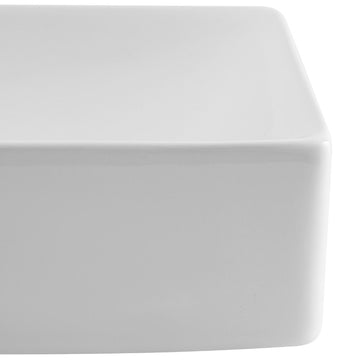 Felix 15 in. W x 8 in. D Modern Wall Mounted Rectangular Ceramic Mini Sink